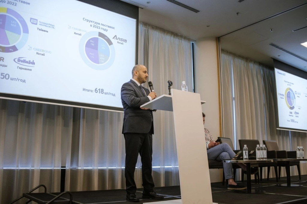 Artur Arutyunov spoke about aviation palletising equipment, including aluminium aviation pallets and LD3 and LD3-45W containers