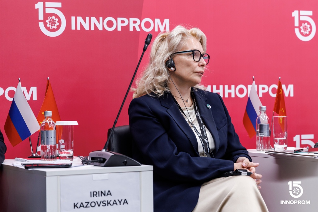Ирина Казовская в ходе выставки ИННОПРОМ