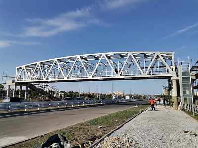 В Туле завершается возведение первого в ЦФО моста из алюминия