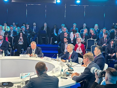 Председатель Алюминиевой Ассоциации Ирина Казовская в рамках ПМЭФ приняла участие в сессии «Не просто стройка: развитие инфраструктуры как драйвер экономического роста»