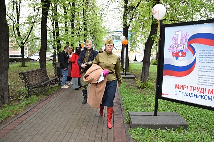 Теплая встреча: отмечаем День Победы в сквере «Москабельмет  »