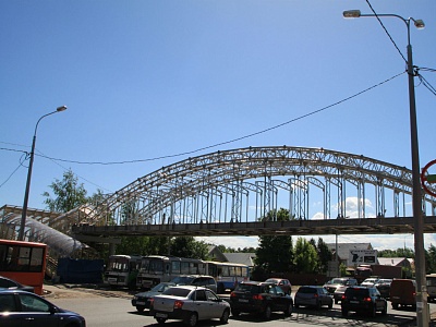 Первый в России алюминиевый мост установлен в Нижнем Новгороде